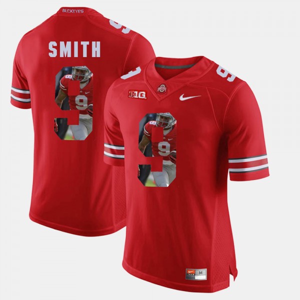 Ohio State Buckeyes Devin Smith Men's #9 Scarlet Pictorial Fashion College Football Jersey 2404KTWM0